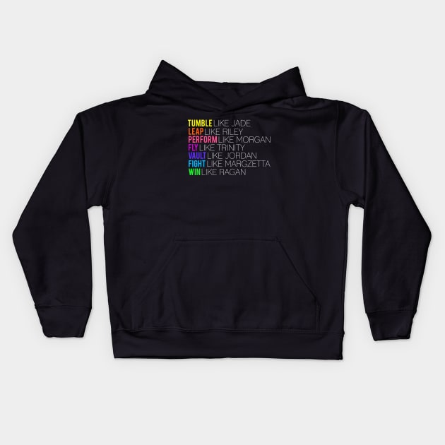 Tumble Like Jade Kids Hoodie by jordynslefteyebrow